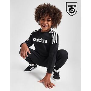 adidas Linear Crew Tracksuit Børn, Black