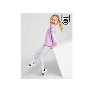 adidas Girls' Linear Crew Tracksuit Infant, Purple