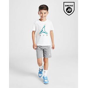 Jordan Air T-Shirt/Shorts Set Children, White