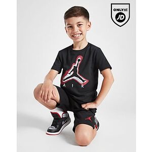 Jordan Air T-Shirt/Shorts Set Children, Black