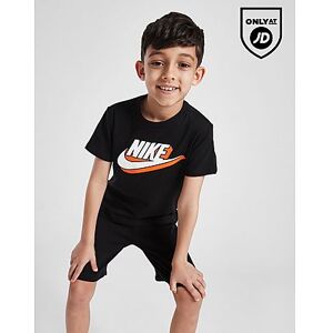 Nike Multi Futura T-Shirt/Shorts Set Children, Black