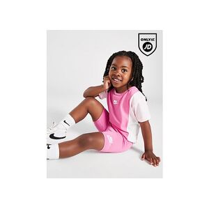 Nike Girls' Colour Block T-Shirt/Shorts Set Infant, Pink