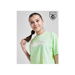 Puma Girls' Boxy Logo T-Shirt Junior, Green