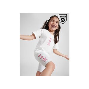 adidas Originals Girls' Repeat Trefoil T-Shirt/Shorts Set Children, White