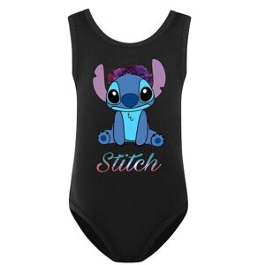 Stitch Børn Piger Monokini Badetøj One Piece Svømmekostume Badedragt Badedragt Black 9-10 Years