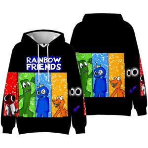 Børn Teenagere Rainbow Friends Sweatshirt med hættetrøje med tryk 7-14 år B 11-12 Years