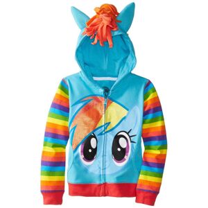 Unicorn hættetrøje til børn med lynlås jakke sweater trøje til stede W Light blue 110cm