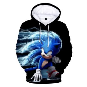 Boys Sonic The Hedgehog Sport Casual hættetrøje børnetrøje V A 130cm