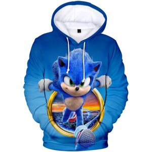 Boys Sonic The Hedgehog Sport asual Hættetrøje Børneskjorte yz C 120cm