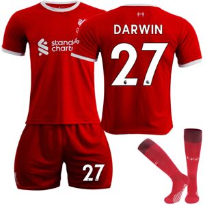 23-24 Liverpool hjemmefodboldtrøje til børn nr - 27 DARWIN 8-9 years