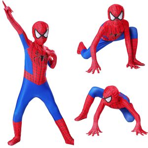 Marvel Spider-Man Cosplay Clothes Superhelte Børne Jumpsuit Z X Red 7-9 Years