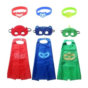 Pyjama Heroes Masquerade kostume til børn - Vælg farve W blue