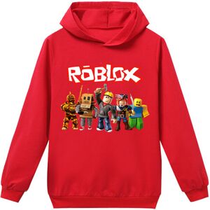 Mwin Roblox hættetrøje til børn Overtøj Pullover sweatshirt red 110cm