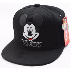 Børn Drenge Piger Mickey Mouse baseballkasket Justerbar solhat Black