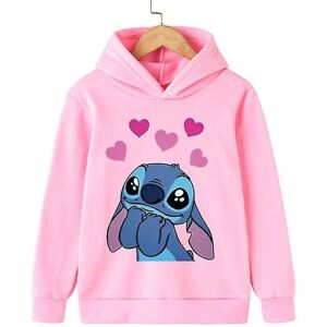 Stitch Sweatshirt Stitch Tøj Baby Drenge Piger Langærmet Stitch Pullover Småbørnstrøje Efterår Hættetrøje Tøj Style 3 130CM