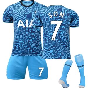 23 nye Tottenham udebanetrøjesæt til børns fodboldtrænings-t-shirt SON 7 Kids 26(140-150CM)