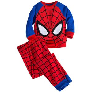 Kids Spiderman T-Shirt Top&Pants 2STK Pyjamas Blødt Softwear 110cm