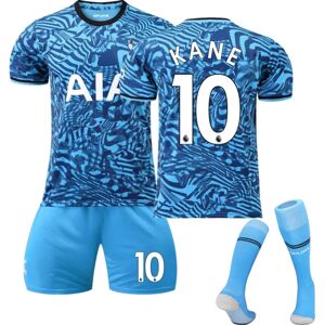 23 Nye Tottenham udebanetrøjesæt, fodboldtrænings-t-shirt til børn SON 7 KANE 10 Kids 22(120-130CM)
