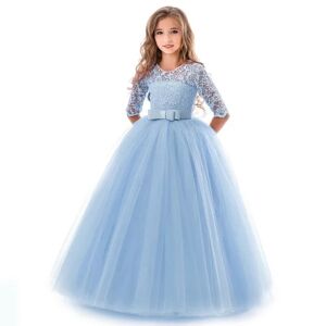 Elsa Prinsesse kjole blå elegant V blue 152