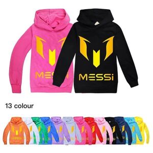 Børn Messi Print Casual Hættetrøje Drenge Hættetrøje Sweatshirt Gave 2-14 år Navy 150CM 9-10Y