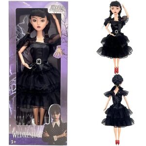 Wednesday Addams Dolls Plyschleksaker, Made To Move Wednesday Adams Dolls For Kids black