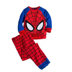 Spider-Man Pyjamas Børn Super Soft T-Shirt Bukser Nightwaer Home- AYST 100cm