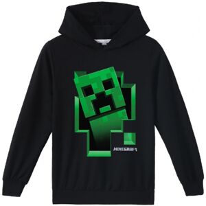 Minecraft Creeper Inside Pojkar Hoodie Gamer Barn Huvtröja green 170cm