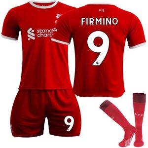 23-24 Liverpool Home Fodboldtrøje til børn nr 9 FIRMINO 10-11 years