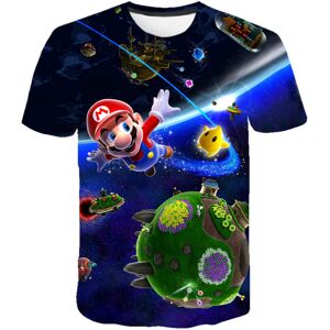 Super Mario 3D-printet T-shirt til børn Drenge Toppe B 110CM