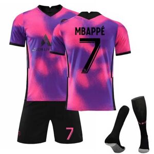 Unbranded Fodboldsæt Fodboldtrøje Trænings-T-shirt nr. 7 Mbappe kids 24(130-140cm)