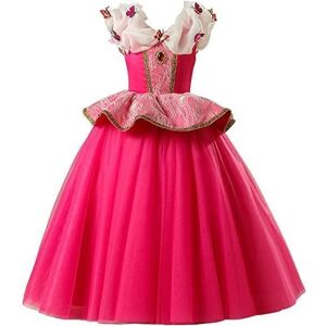 Sweden Quickstyle Elegant lyserød prinsessekjole Tornerose Masquerade kostume Pink 140