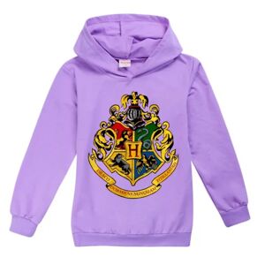 Populær hiphop-tröja til barn Mode Harry Potter-tröja lila 130cm