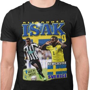 Highstreet Alexander Isak Sort t-shirt Sverige sweater print 128cl 7-8år