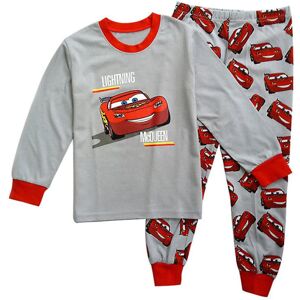 Biler Lightning Mcqueen Børn Drenge Langærmede T-shirt Bukser Sæt Loungewear Outfits 2-3 Years