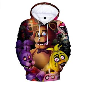 Five Nights At Freddy's 3d Digital Print Hættetrøjer Halloween Børn Unisex Fnaf Hættetrøje Sweatshirt Jumper Toppe style 2 9-10 Years