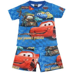 Disney Pixar Cars Sommarkläder Outfit Sæt T Shirt Shorts Barn B-Blue 5-6 år = EU 110-116