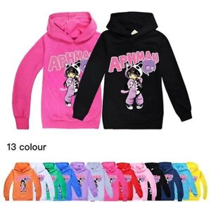 Børn Drenge Piger Aphmau Hoodie Langærmede Toppe Sweatshirt Pullover Rose 160CM 11-12Y