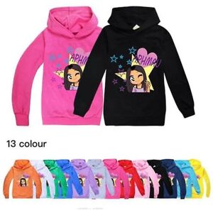 Børn Drenge Piger Aphmau Hoodie Sweatshirt Langærmede Jumper Toppe Pullover 2-14 år Navy 140CM 8-9Y