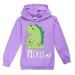 BATTERY Moriah Eustace Elizabeth Hoodie til barn, unisex huvtröjor, Pickle Me Långærmad trøje til pojkar og flickor Purple 9-10 Years