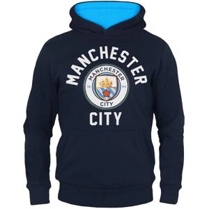 Manchester City Boys Hoody Fleece Grafisk Børn OFFICIEL fodboldgave 120 cm