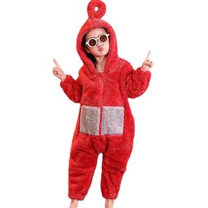 7-14 år Børn Teenagere Drenge Piger Cosplay Teletubbies Kostume Jul Pyjamas Nattøj Jumpsuit Gaver