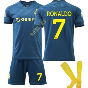 Goodies 23-24 Ronaldo 7 Saudi League Riyadh Victory Udebanetrøje Ny sæson Seneste Voksne Børn Fodboldtrøje Kids 26(140-150cm)