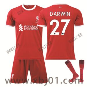 Goodies 23-24 Darwin 27 Liverpool New Season Shirt Seneste fodboldtrøje til børn til voksne Kids 24(130-140cm)