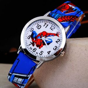 Spiderman Kids Analog Quartz Watch (Blå), Cartoon Boys Quartz W