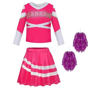3-10 år Børn Piger Zombies 3 Cheerleader Outfit Cosplay Outfits Sæt Z CNMR 5-6 Years