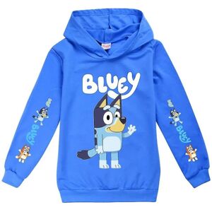 Bingo og tegneserietryk Hættetrøjer Børn Drenge Piger Casual Hættetrøje Sweatshirt Jumper Hættetrøje Toppe Blue 7-8 Years