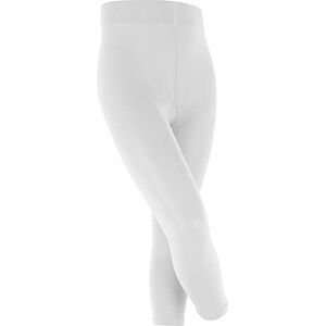 FALKE Girl's Cotton Touch Plain Leggings, White (white 2000), 3 Years (Manufacturer size: 98-104)