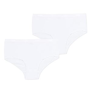 DIM Girl's  POCKET MICRO LOT 2 CULOTTES Knickers White White 12 years (Brand size: 12 ans)