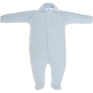 Cambrass Unisex Baby All in One Velvet Playsuit with Collar Blue Newborn