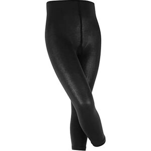 FALKE Unisex Kinder Leggings Cotton Touch K LE blickdicht einfarbig 1 Stück, Schwarz (Black 3000), 98-104